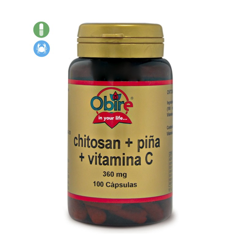 Chitosan + Piña + Vitamina C 360Mg 100 Perlas