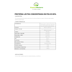Proteína Láctea 85% | Alto contenido proteico