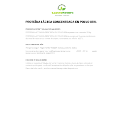 Proteína Láctea 85% | Alto contenido proteico